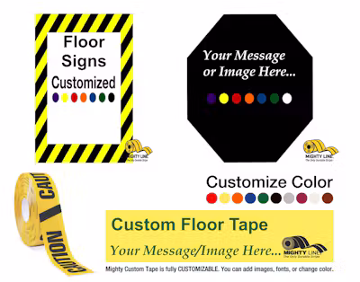 Custom Floor Tape & Floor Signs